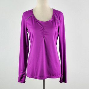 ATHLETA top athletic long sleeve  purple Sz S